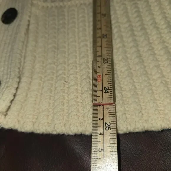 LL Bean Signature Womens Medium Cardigan Sweater Floral Knit Cottagecore Artsy - Picture 6 of 10